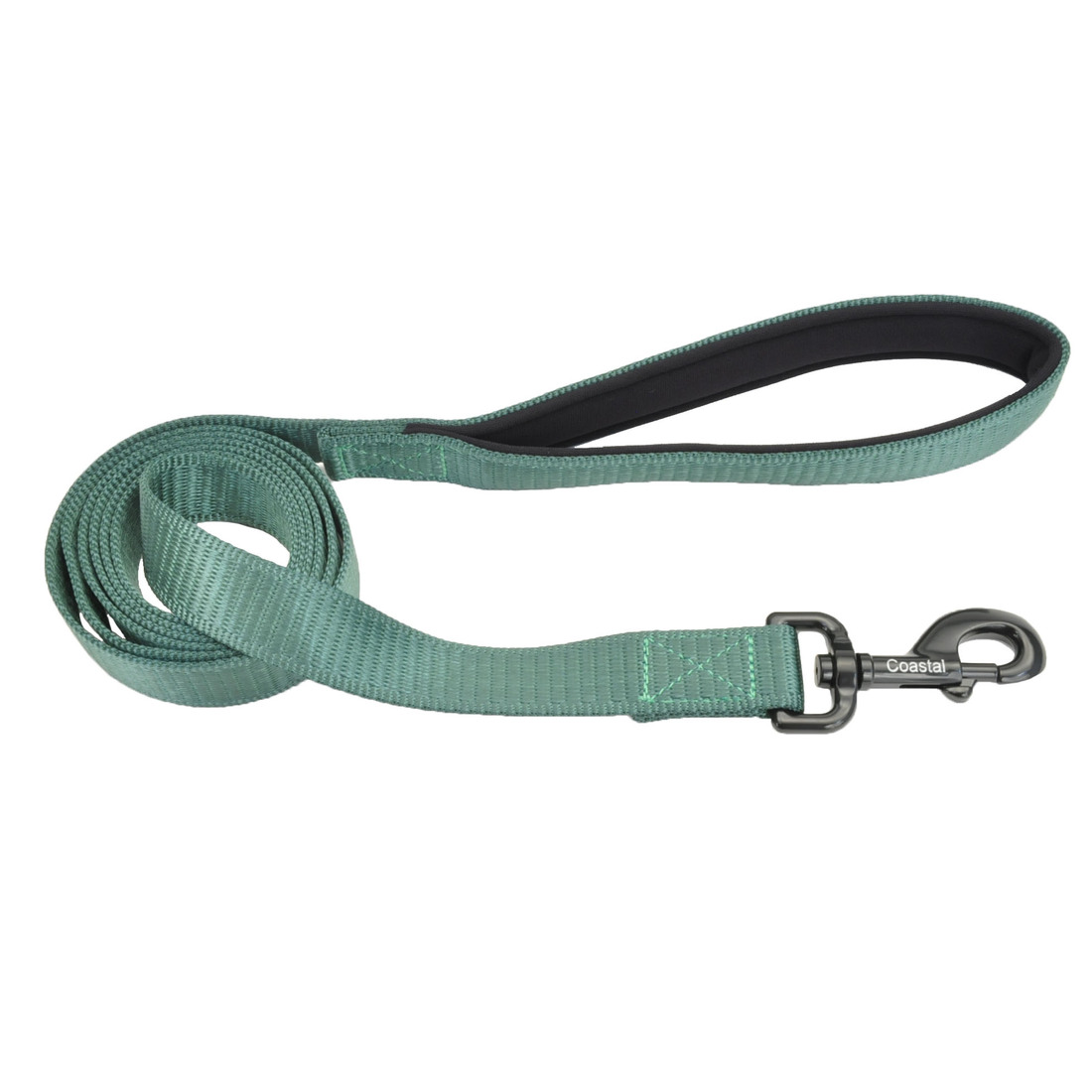 Coastal® Comfort Dog Leash, Green, 1" x 06'