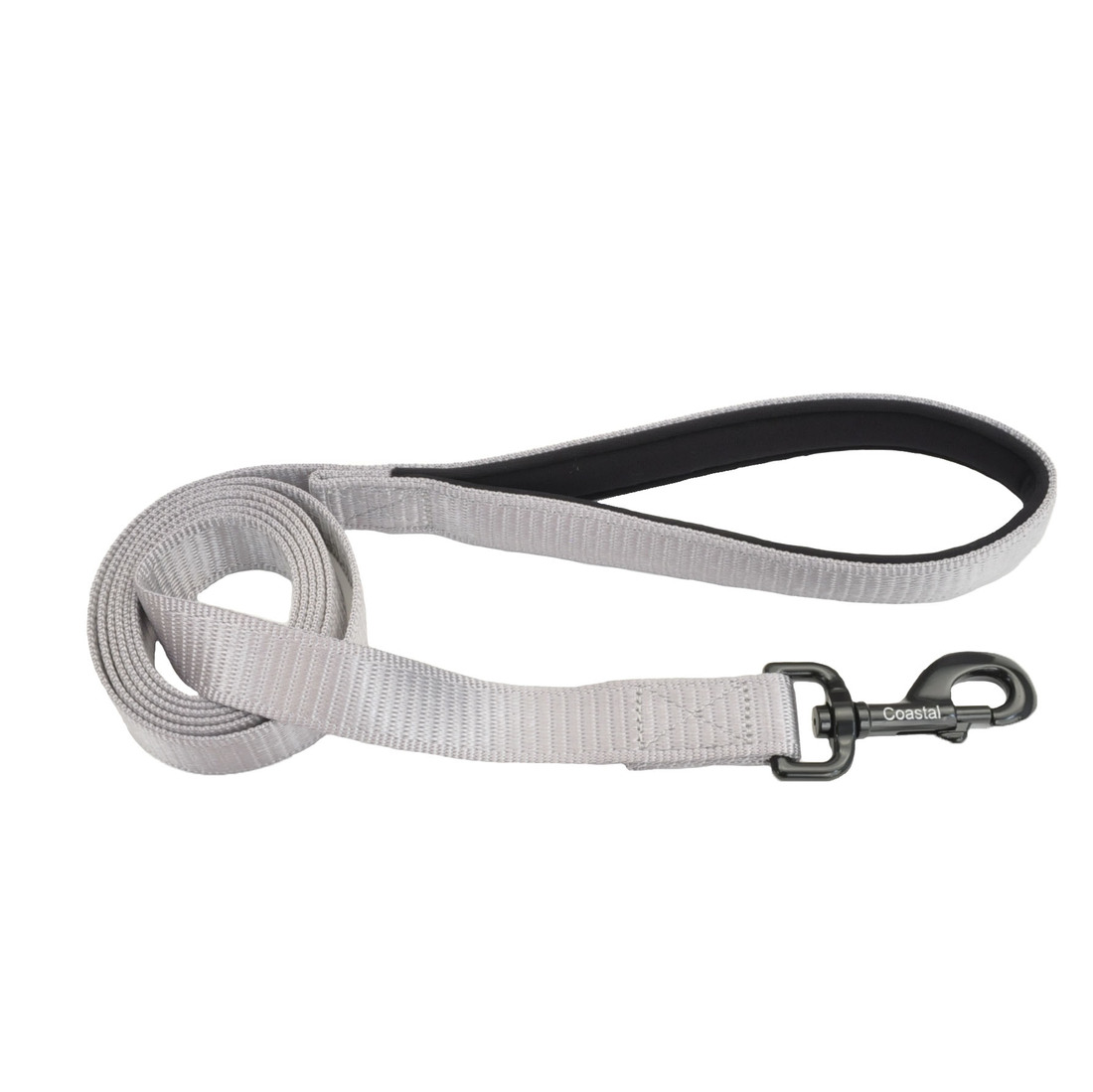 Coastal® Comfort Dog Leash, Silver, 1" x 06'