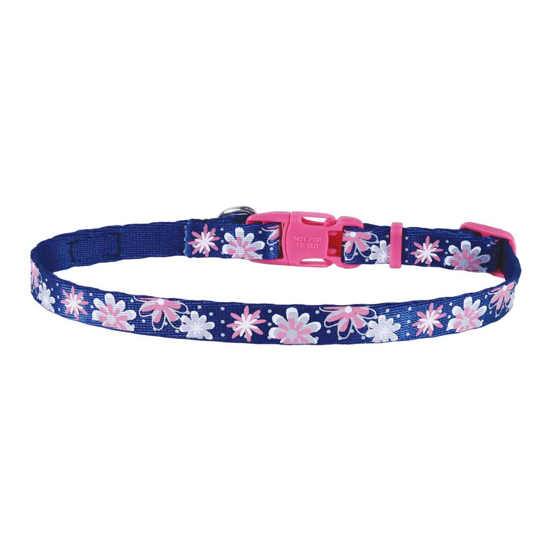 Li'l Pals Reflective Dog Collar, Flower with Dots, Petite X-Small