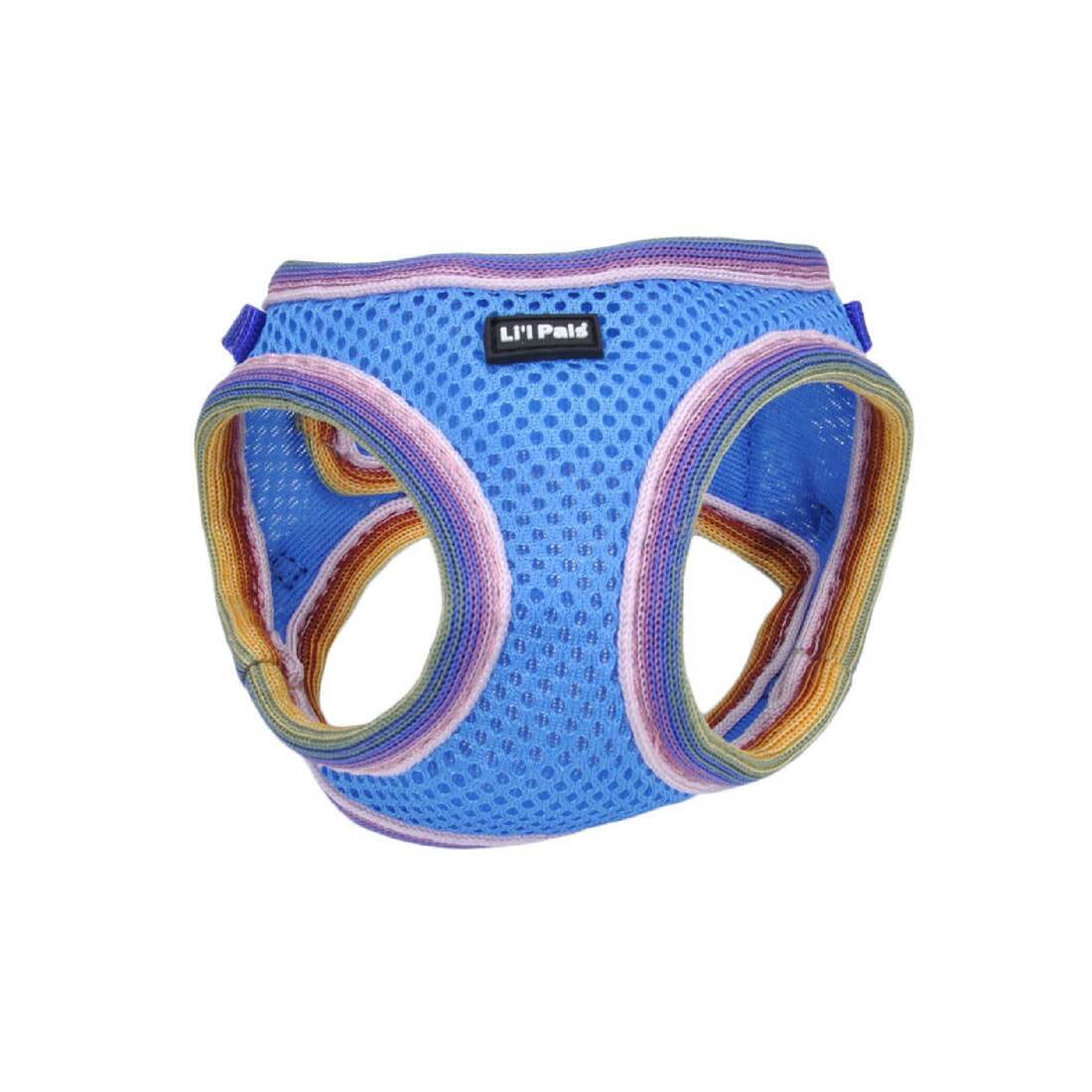 Li'l Pals® Comfort Mesh Dog Harness, Blue Lagoon, 3/8" x 10"-12"