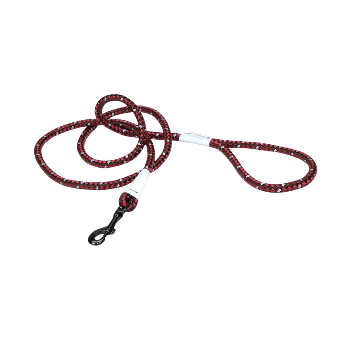 K9 Explorer® Reflective Braided Rope Snap Dog Leash, Berry, 06'