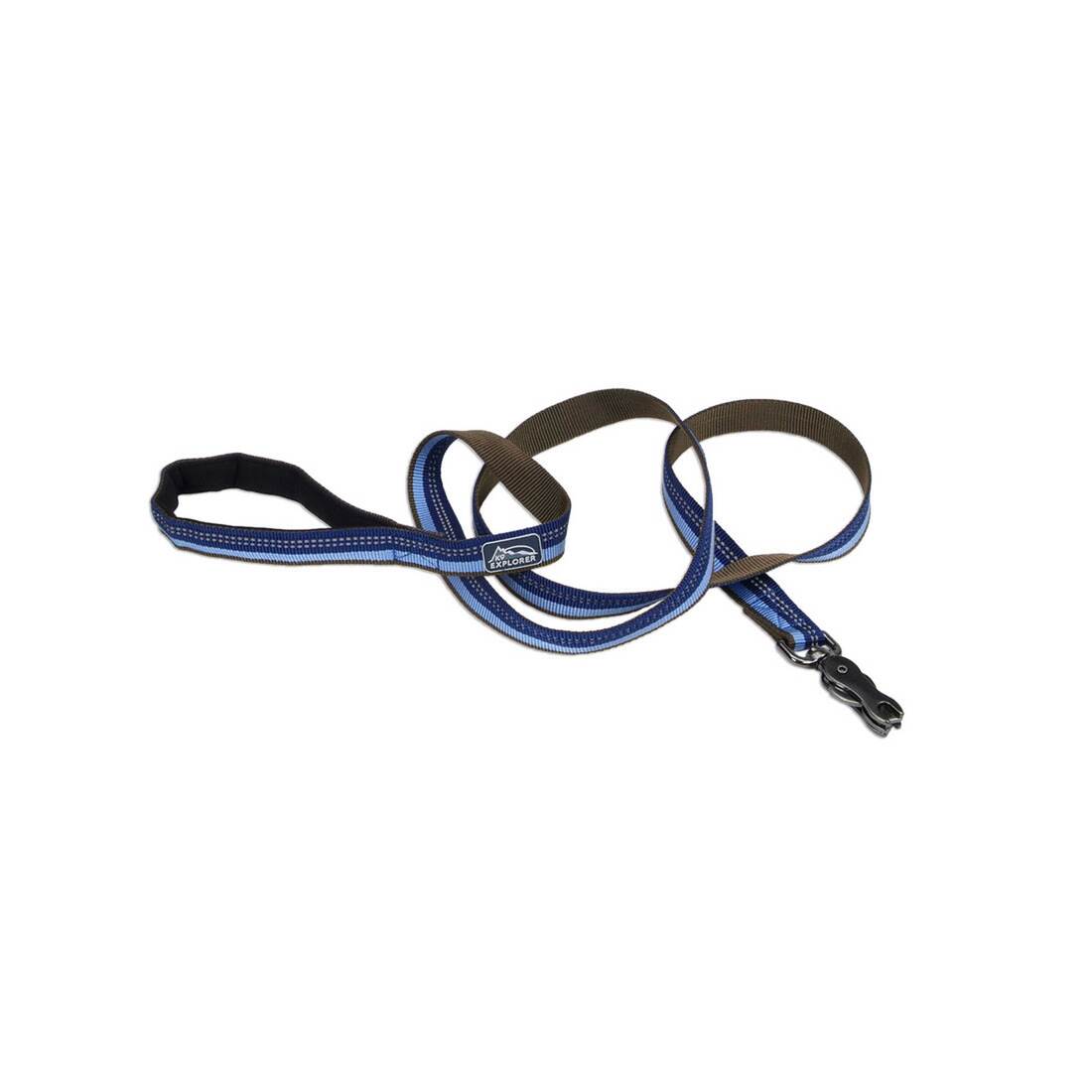 K9 Explorer® Reflective Dog Leash with Scissor Snap, Sapphire, 5/8" x 06'