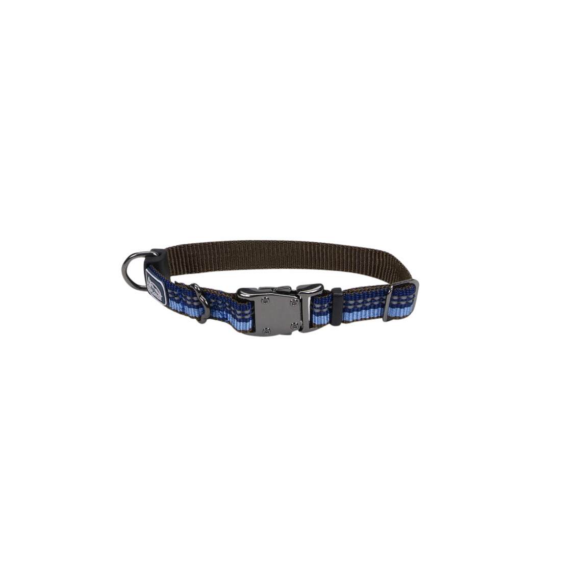 K9 Explorer® Reflective Adjustable Dog Collar, Sapphire, 5/8" x 08"-12"