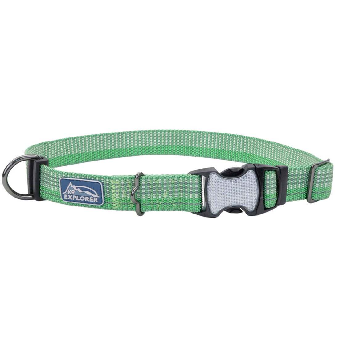 K9 Explorer Brights Reflective Adjustable Dog Collar, Meadow, Extra Small