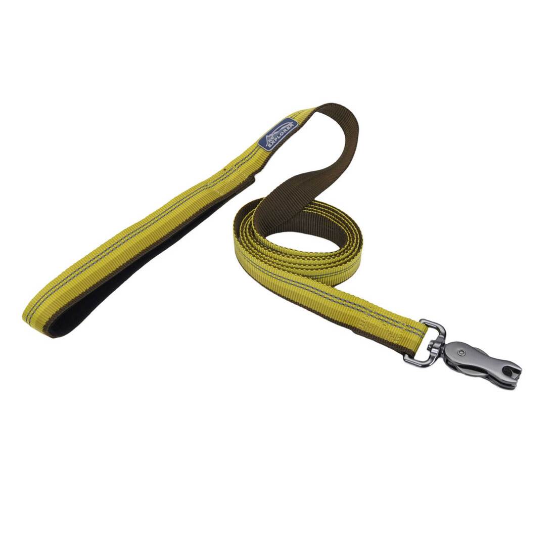 K9 Explorer® Reflective Dog Leash with Scissor Snap, Goldenrod, 1" x 06'