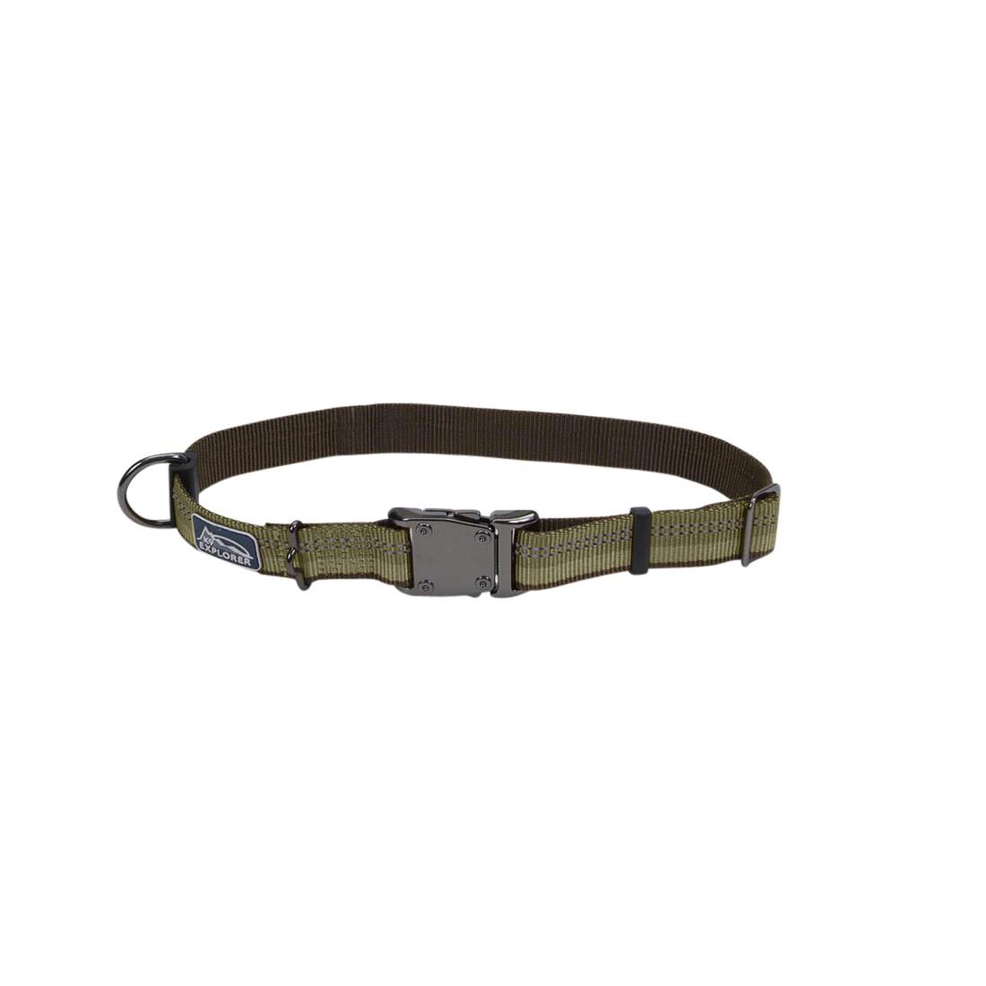 K9 Explorer® Reflective Adjustable Dog Collar, Fern, 1" x 18"-26"