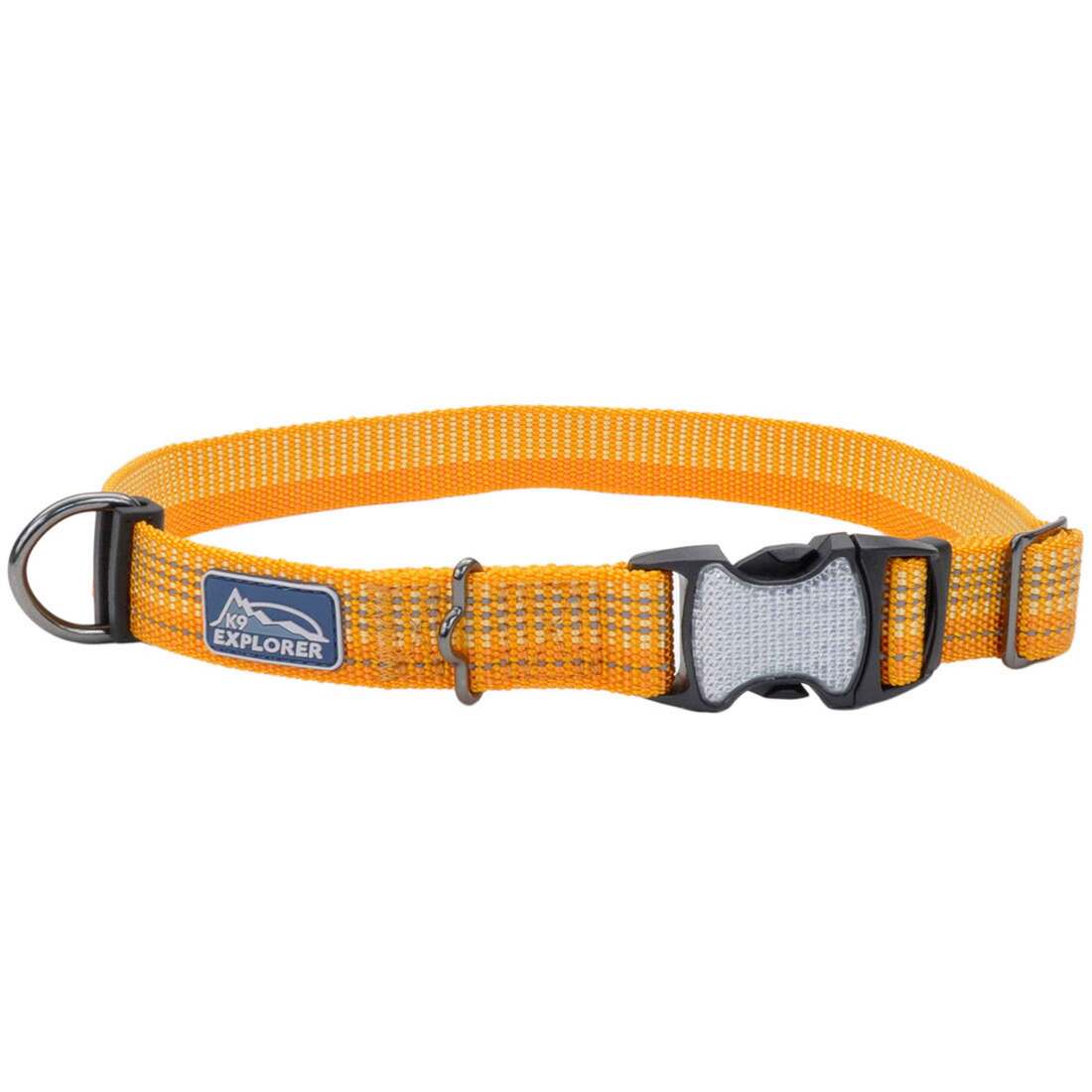K9 Explorer Brights Reflective Adjustable Dog Collar, Desert, Large