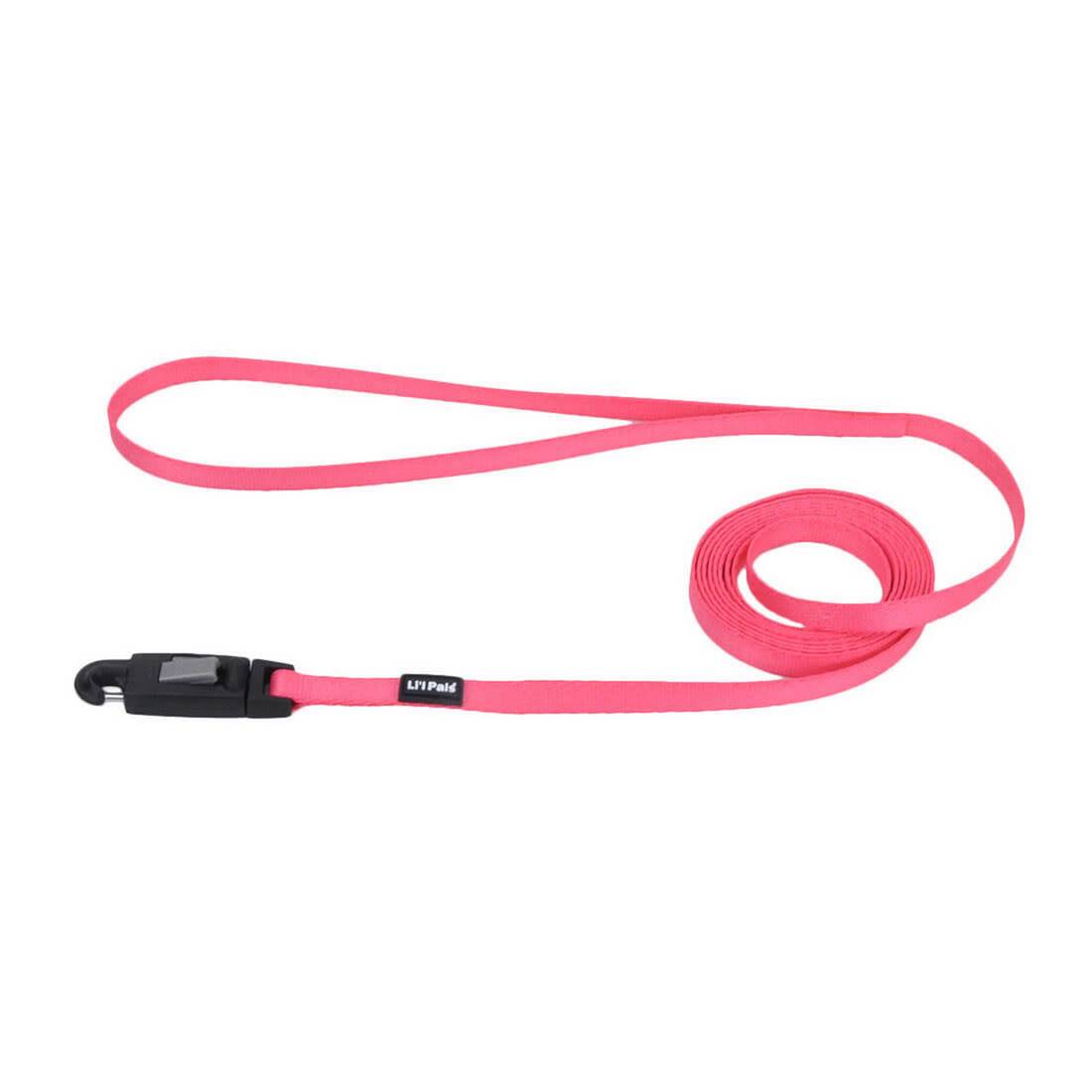 Li'l Pals® Dog Leash with E-Z Snap®, Neon Pink, 3/8" x 06'