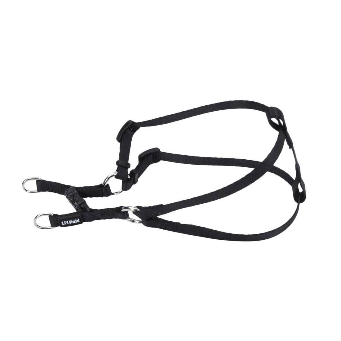 Li'l Pals® Comfort Wrap® Adjustable Dog Harness, Black, 3/8" x 08"-14"