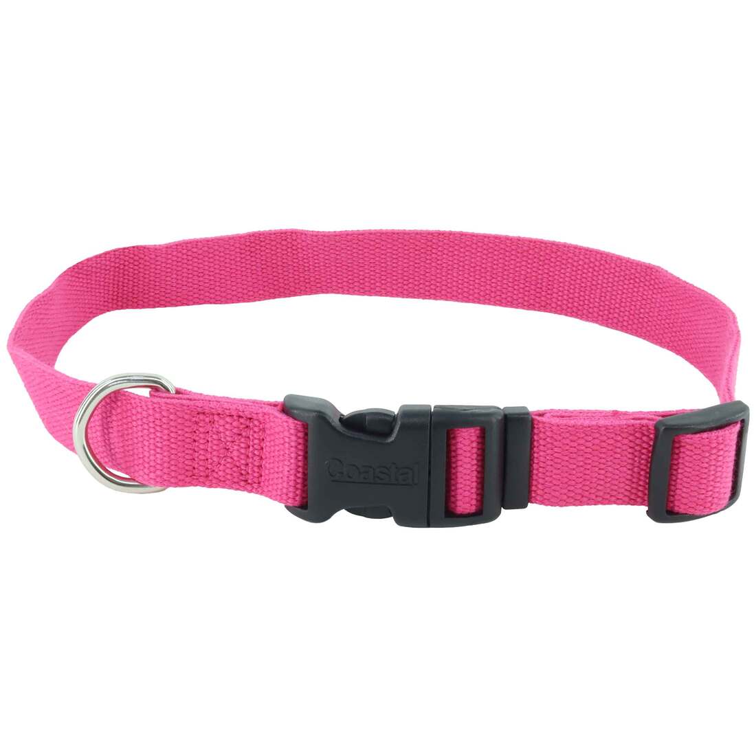 New Earth Soy Adjustable Dog Collar, Fuchsia, XX-Small