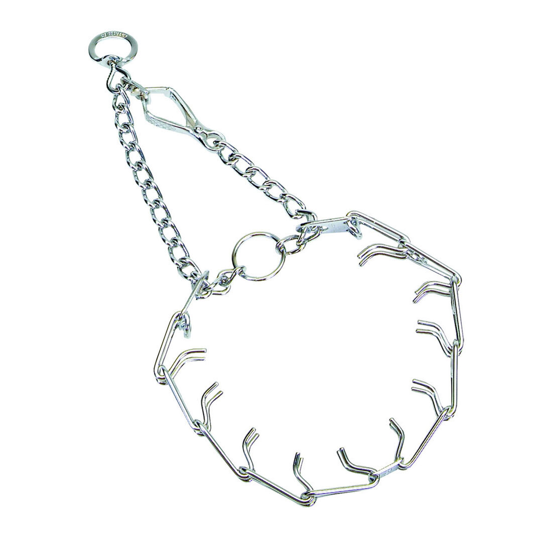 Herm. Sprenger® Ultra-Plus Prong Dog Training Collar with Latch, Chrome, 3.8mm x 22"