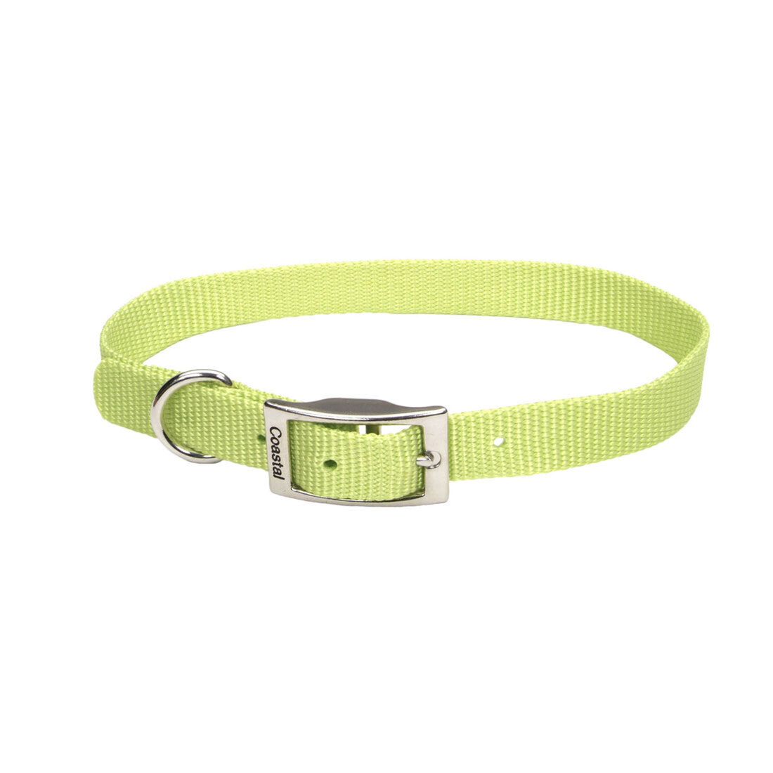 Coastal® Single-Ply Dog Collar, Lime, 3/4" x 18"