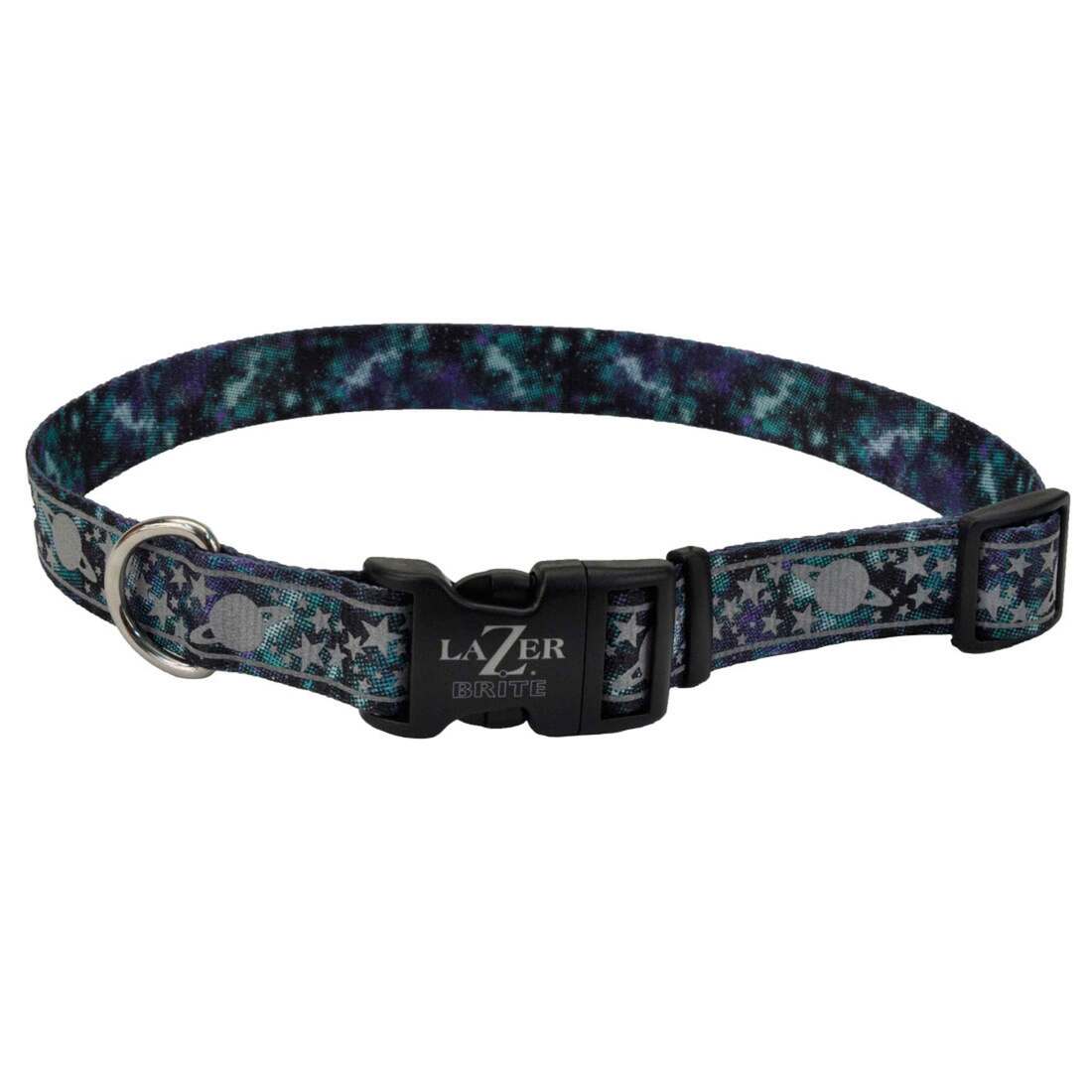 LazerBrite® Patterned Collar, Galaxy, 3/8" x 8"-12"