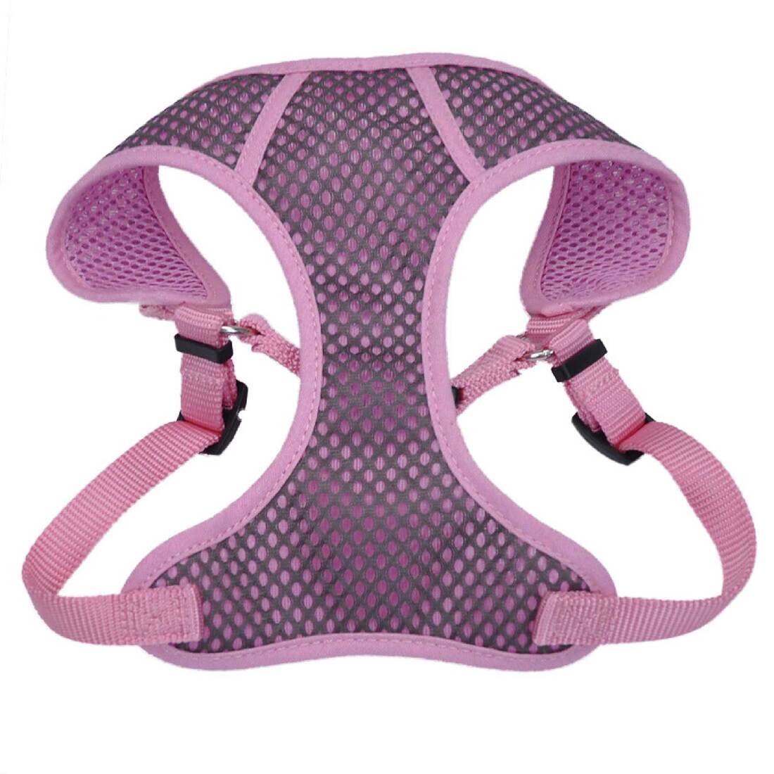 Comfort Soft® Sport Wrap Adjustable Dog Harness, Grey with Pink, 5/8" x 19"-23"
