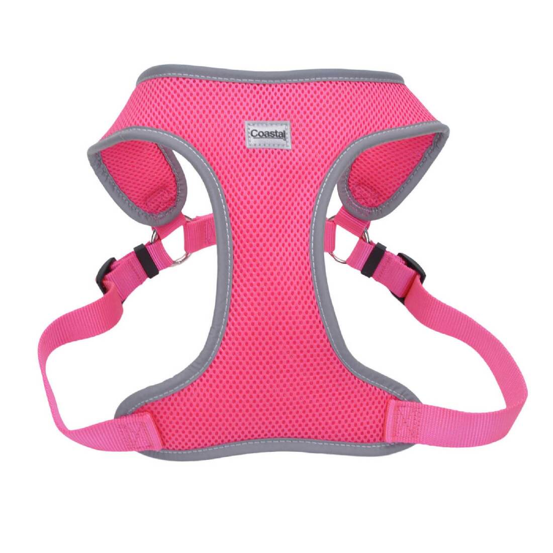 Comfort Soft® Reflective Wrap Adjustable Dog Harness, Neon Pink, 3/4" x 20"-29"