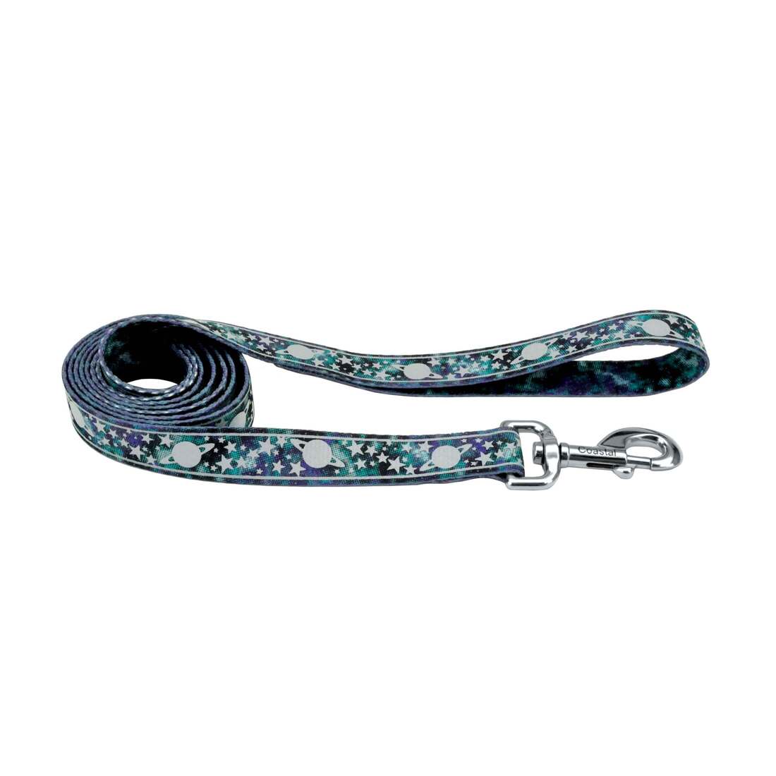 LazerBrite® Patterned Leash, Galaxy, 1" x 6'