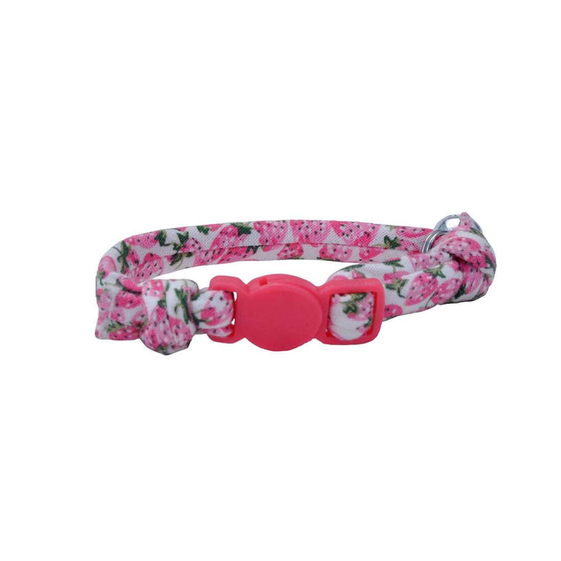 Li'l Pals Round Kitten Collar, Strawberries, 3/8" x 8"