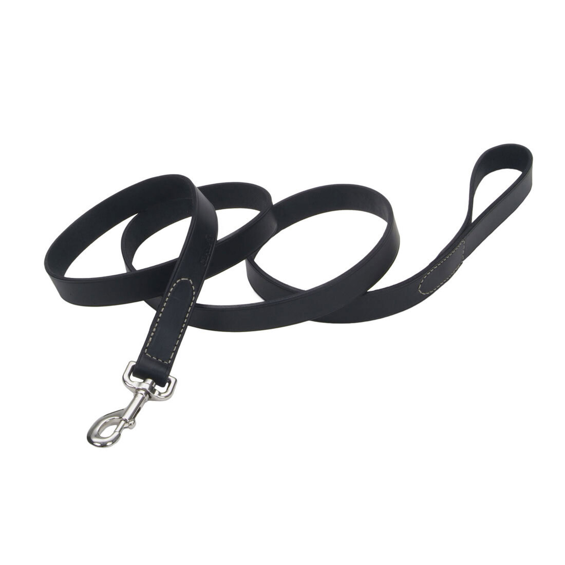 Circle T® Oak Tanned Leather Dog Leash, Black, 1" x 06'