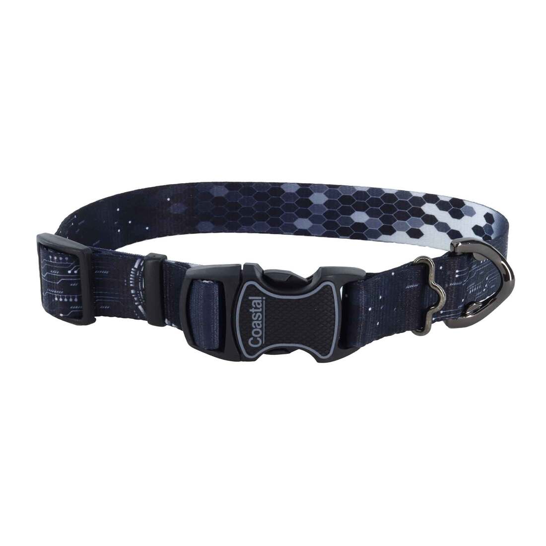 Inspire Adjustable Fashion Dog Collar, Digital Matrix, Extra Small