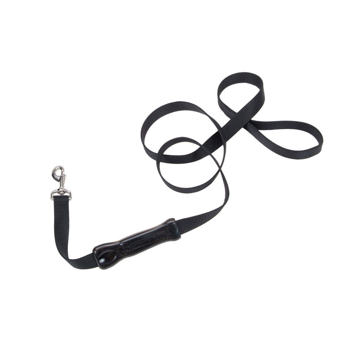 Insta-Grip® Control Handle Dog Leash, Black, 1" x 06'