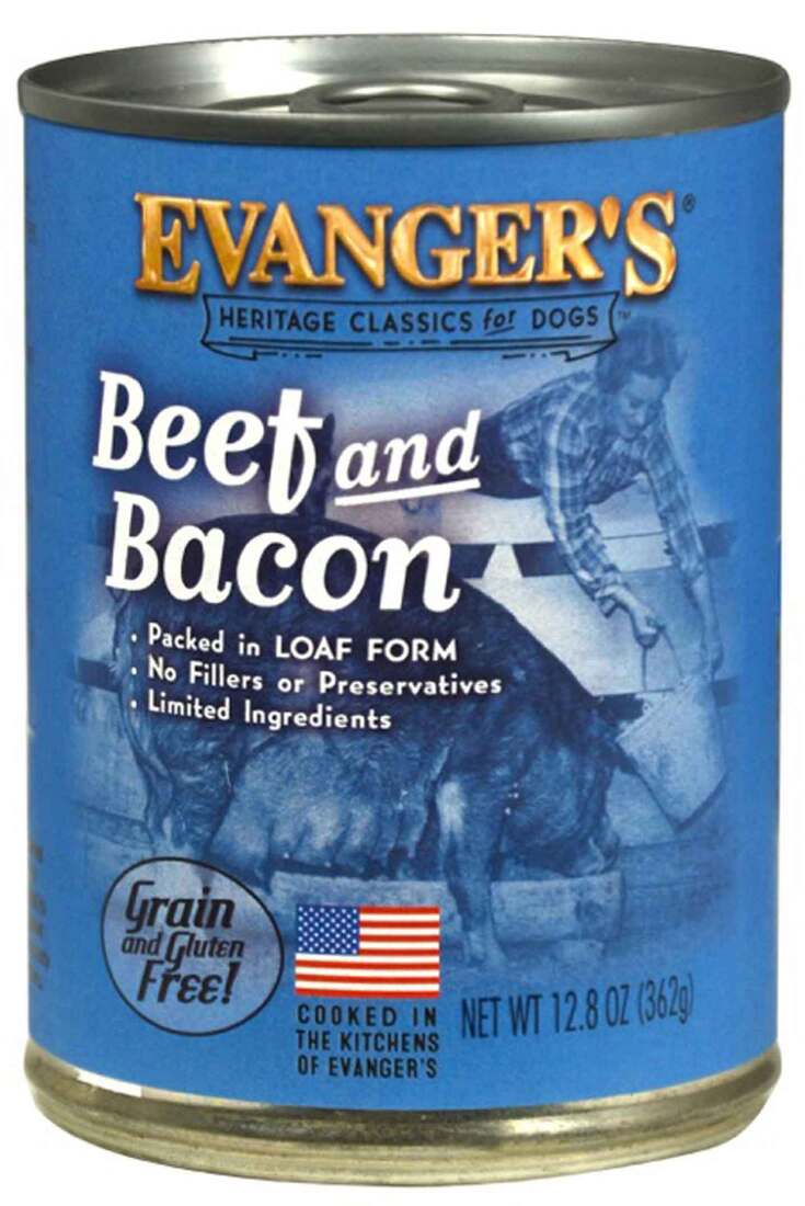 Evangers Heritage Classic Beef and Bacon Wet Dog Food, 12.5 Ounces