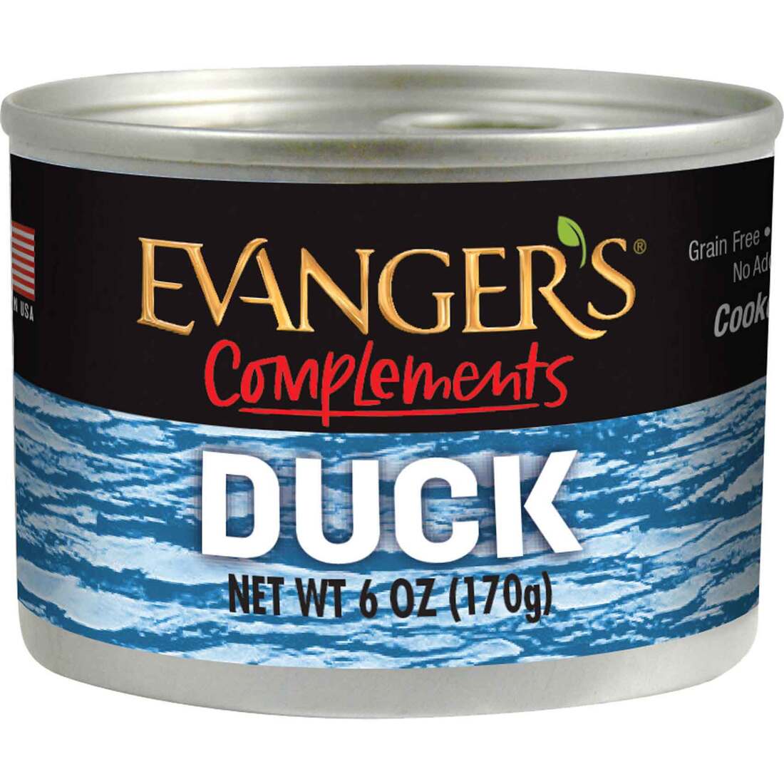 Evangers Grain Free Duck Wet Dog and Cat Food, 6 Ounces