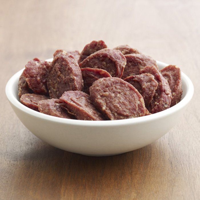 Milo's Kitchen Beef Sausage Slices With Rice Dog Treats, 18 Ounces