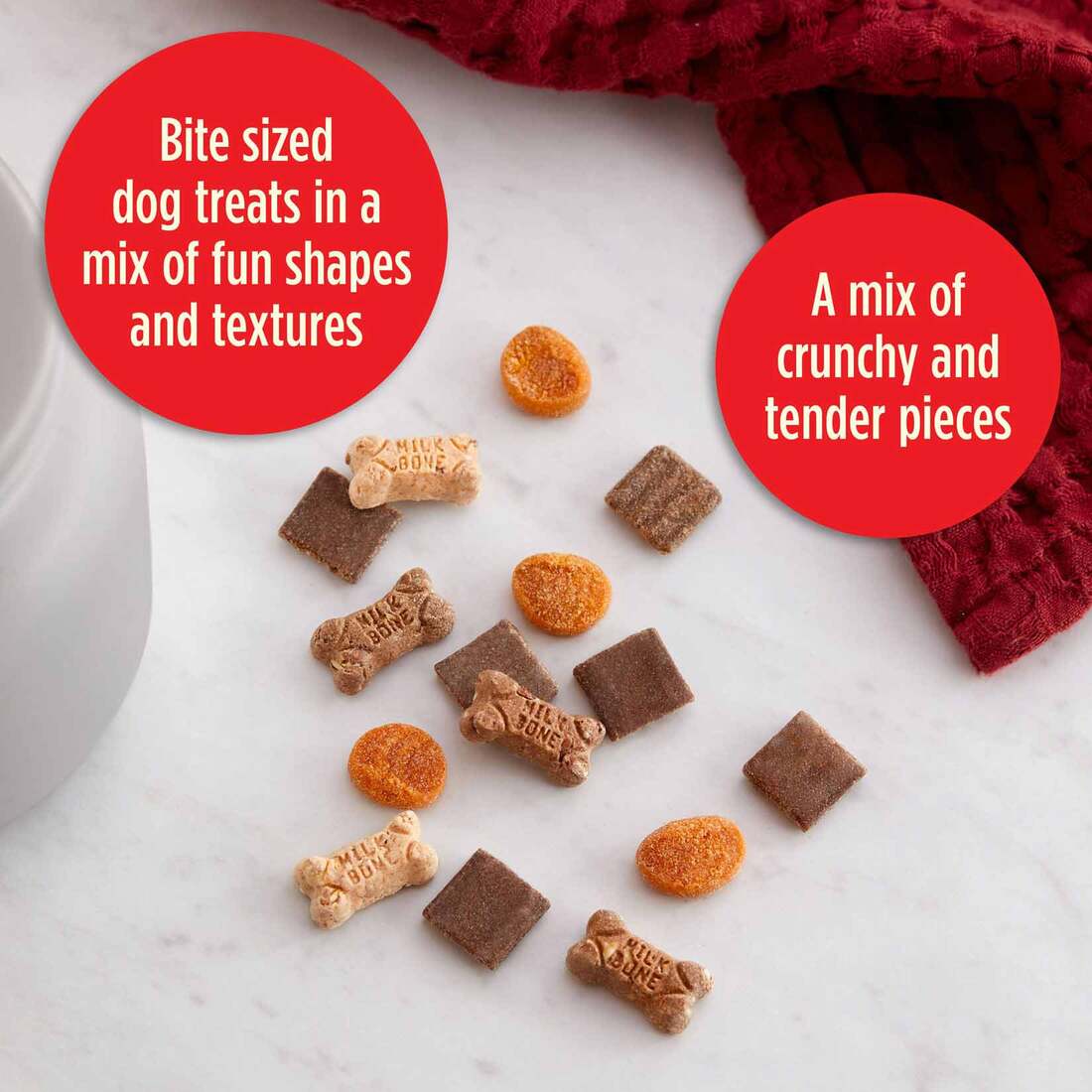 Milk-Bone Trail Mix With Real Beef & Sweet Potato, Crunchy & Chewy Dog Treats, 9 Ounces