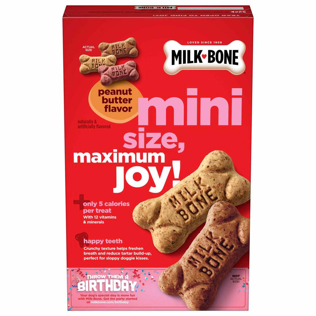 Milk-Bone Mini's Peanut Butter Flavor Dog Treats Variety Pack - 15-Ounce