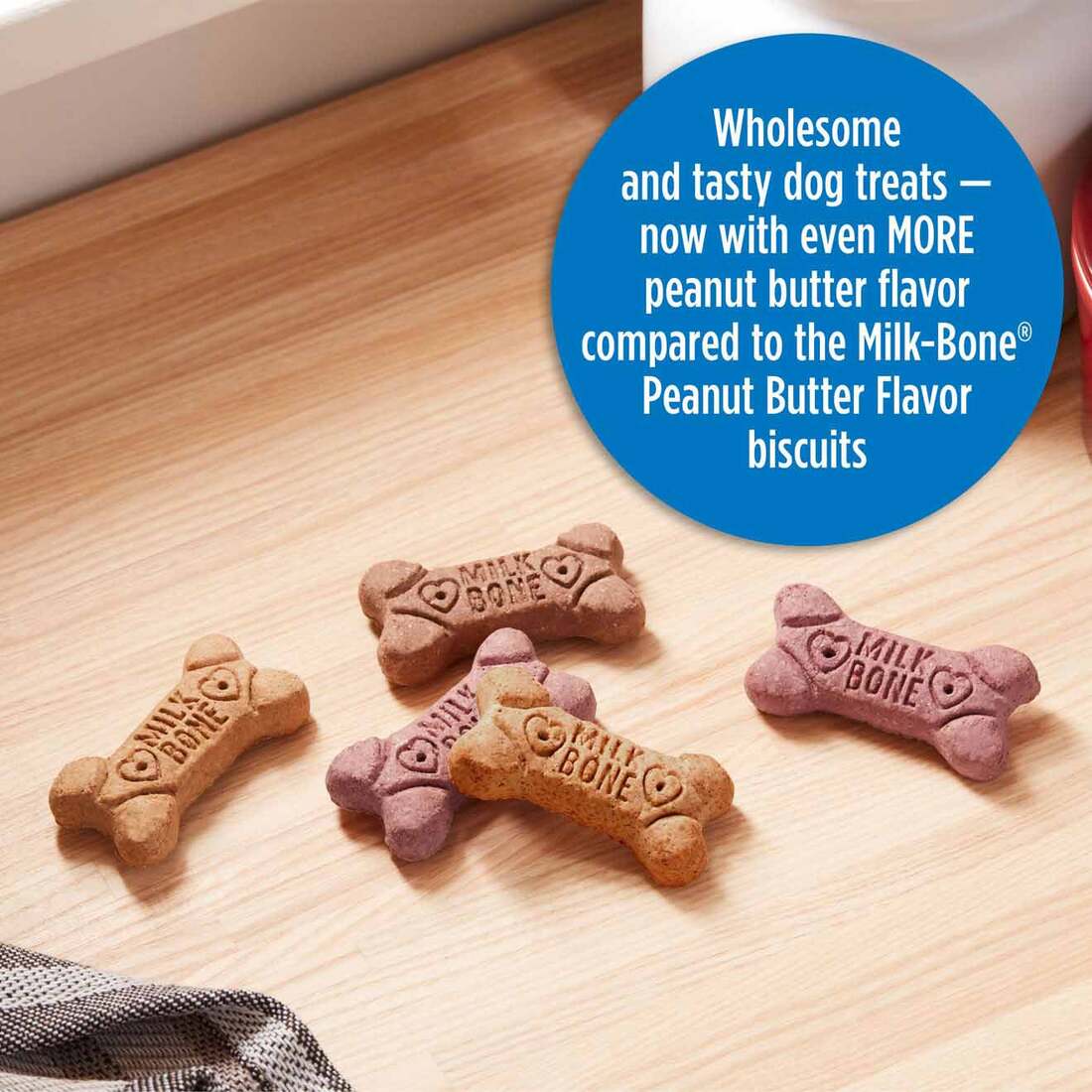 Milk-Bone Peanut Butter Flavor Naturally & Artificially Flavored Dog Biscuits, Crunchy Dog Treats, 7