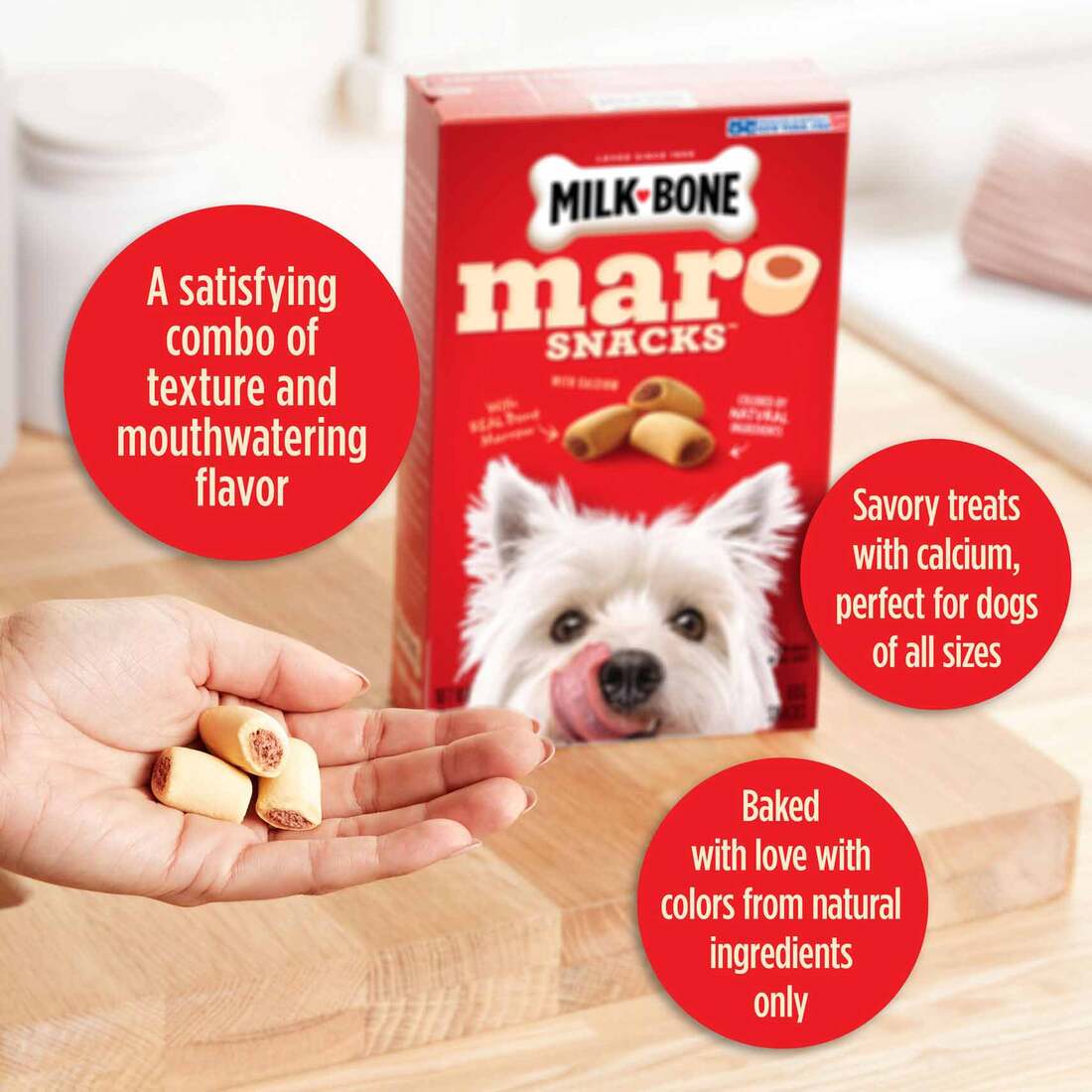 Milk-Bone Marosnacks Dog Treats, 15 Ounces