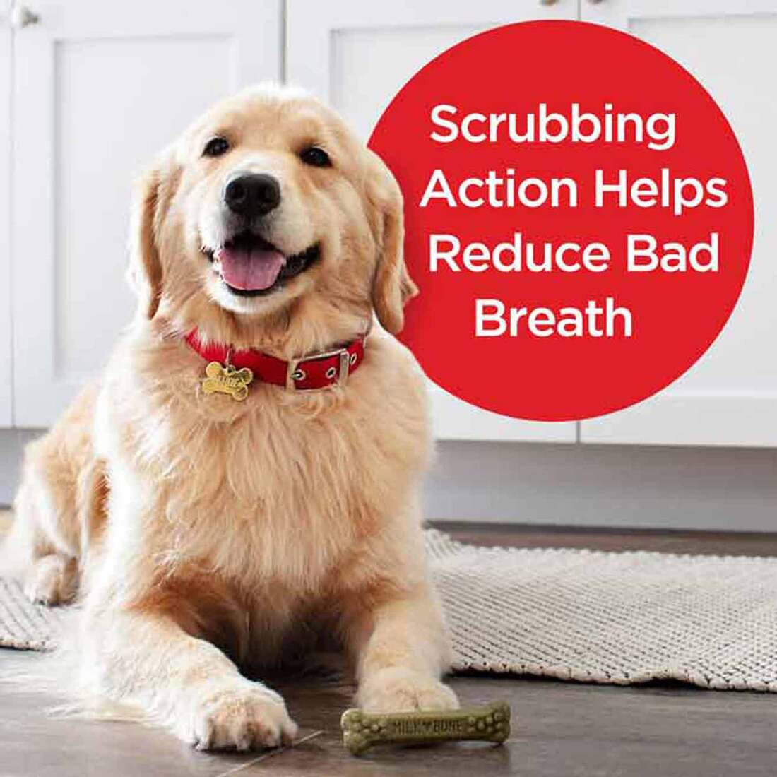 Milk-Bone Brushing Chews Daily Dental Dog Treats, Fresh Breath, Large, 24.2 Ounce Bags, 18 Bones Per