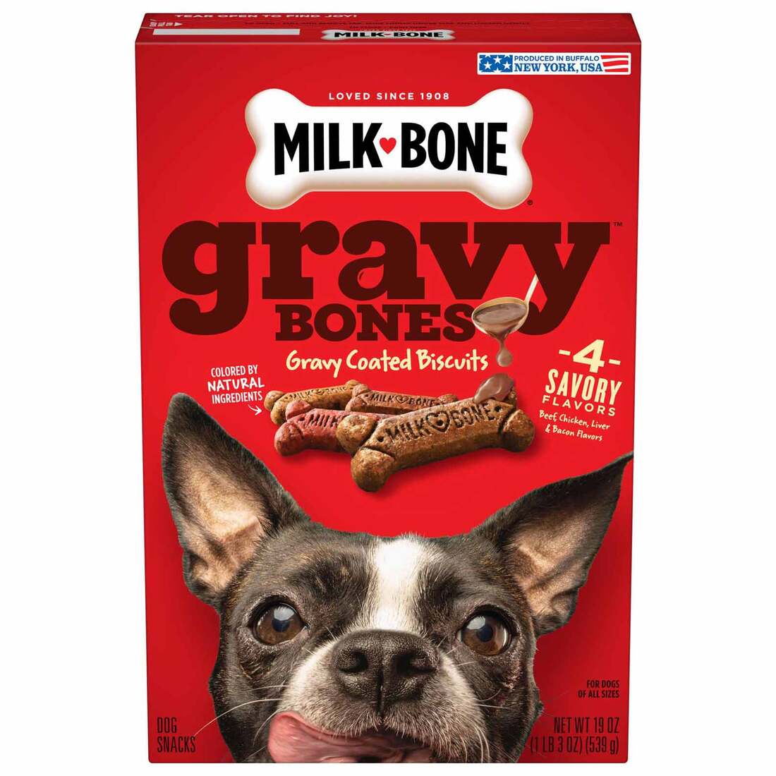 Milk-Bone GravyBones Dog Biscuits - Small, 19 Ounce