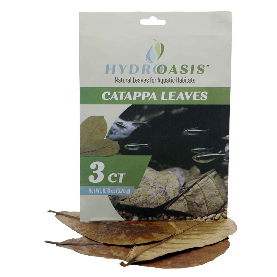 Hydroasis Aquatic Plant Catappa Leaves, 3 Count