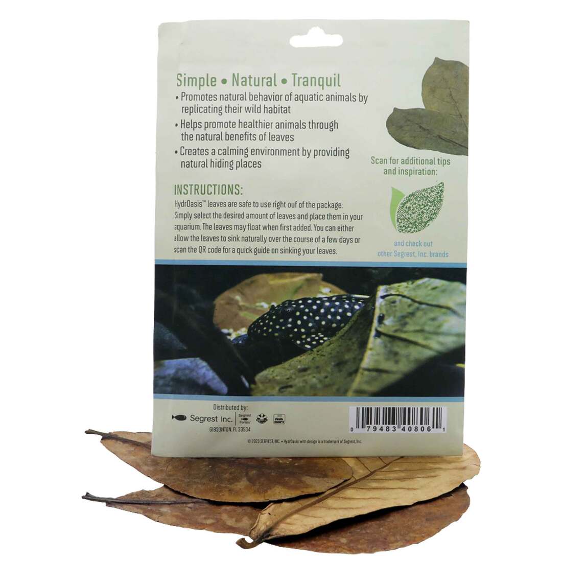 Hydroasis Aquatic Plant Catappa Leaves, 3 Count