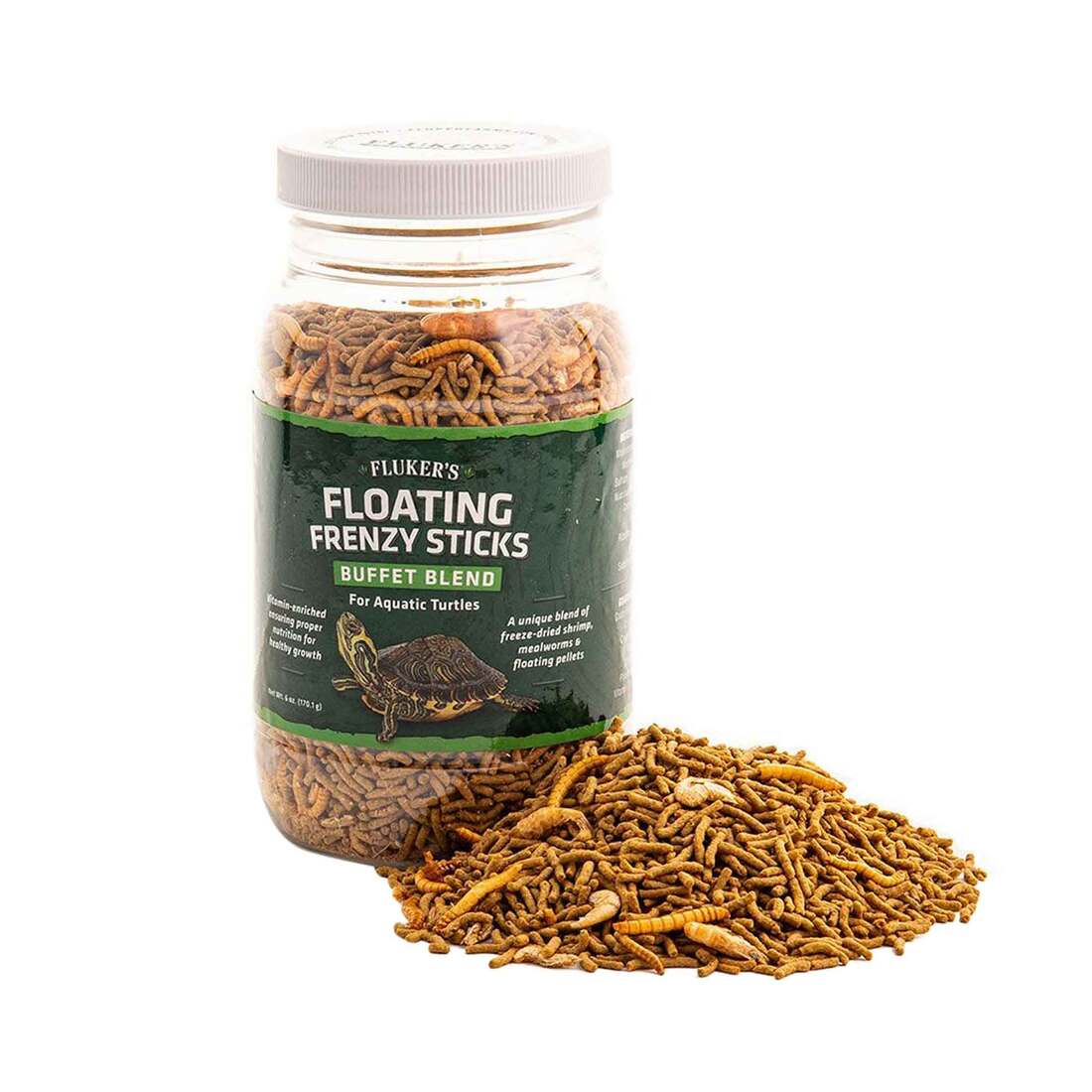 Fluker Farms Turtle Floating Frenzy Buffet Blend, 6 Ounces