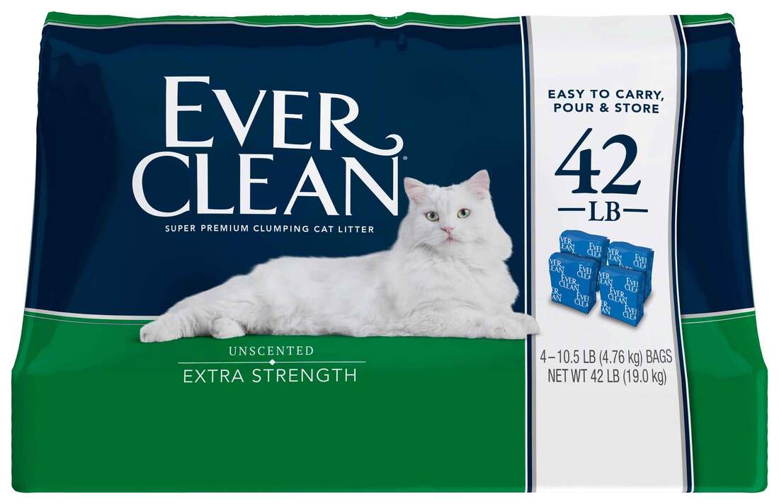 Ever Clean Extra Unscented Strength Cat Litter, 42 Pounds
