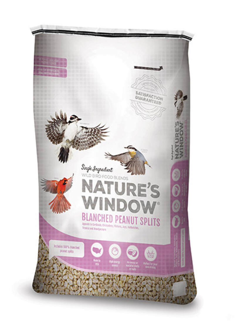 Nature's Window Peanut Splits Wild Bird Food, 15 Pounds