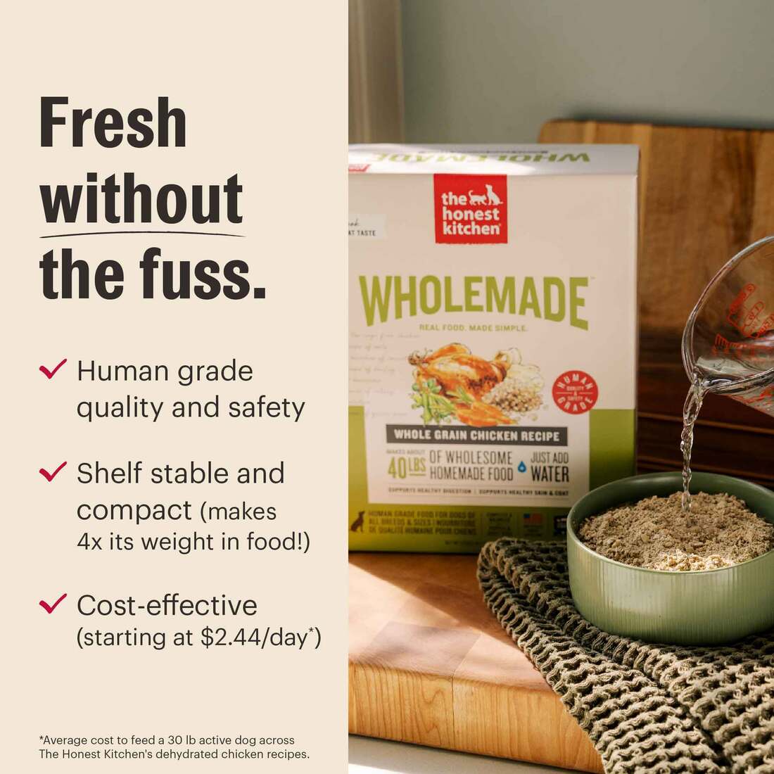 The Honest Kitchen Wholemade™ Grain Free Dog Food, Chicken, 4