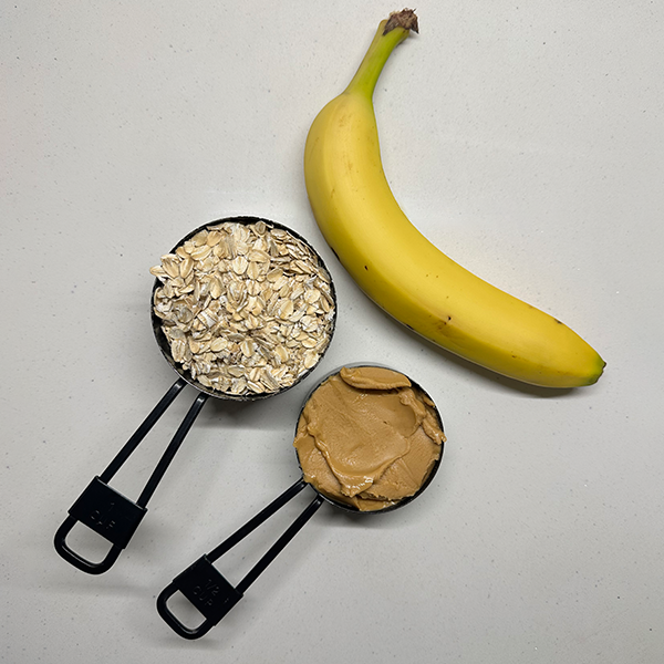 Start with oats, peanut butter and a banana