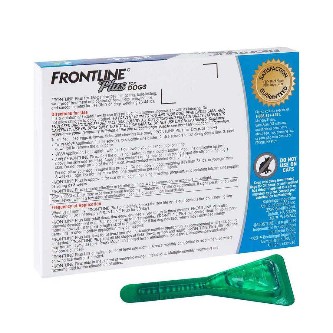 Dog Supplies Flea & Tick Frontline Plus Flea & Tick Control for Dogs ...