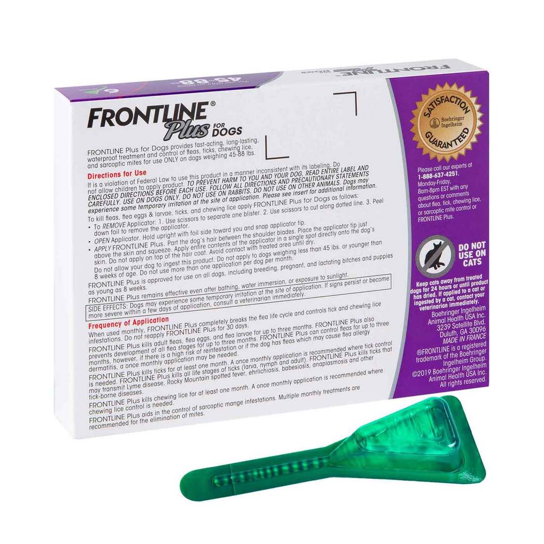 88 Lbs Frontline Plus Flea Tick Treatment Frontline Plus Dose Flea