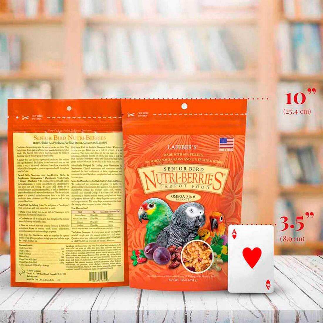 Lafeber Senior Bird Nutri-Berries for Senior Parrots, 10 Ounces