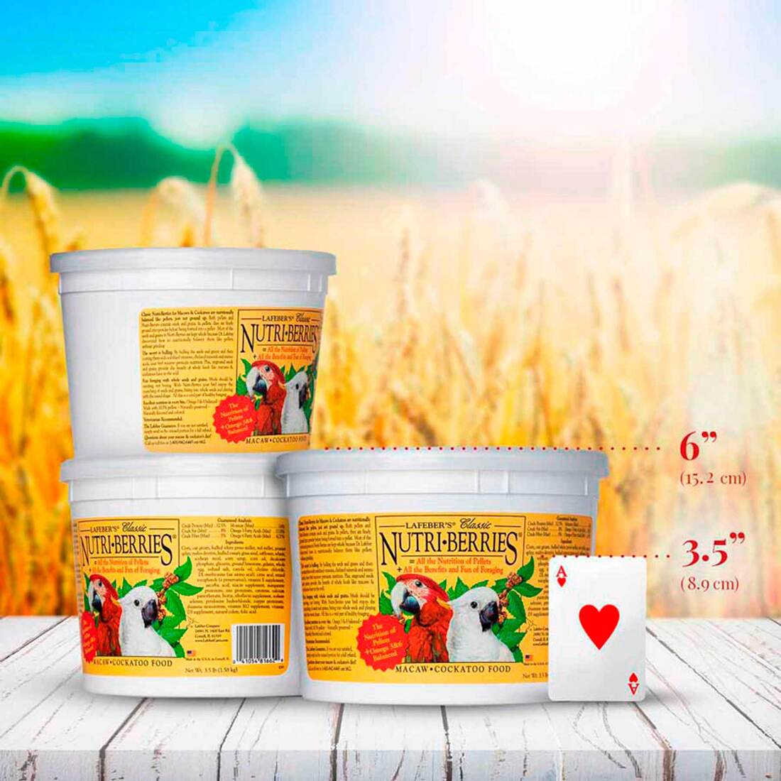 Lafeber Classic Nutri-Berries for Macaws/Cockatoos, 3.5 Pounds