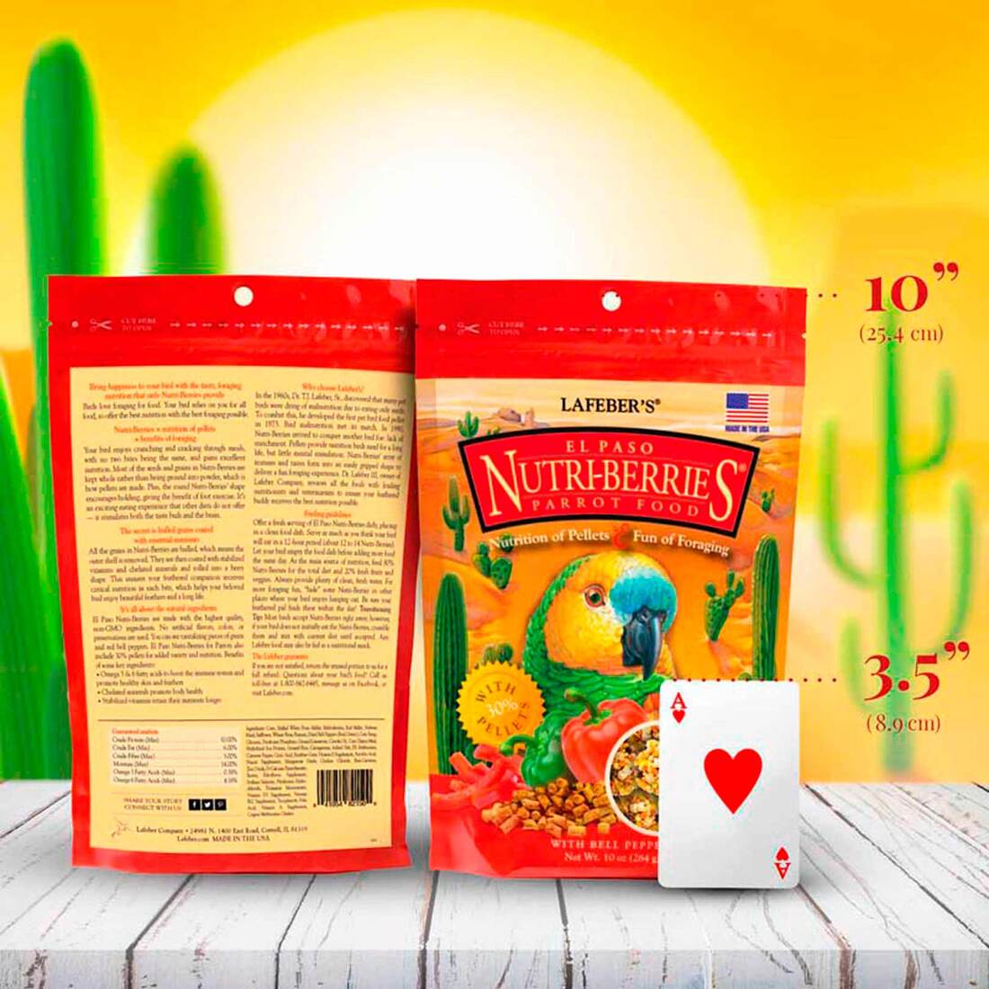 Lafeber El Paso Nutri-Berries for Parrots, 10 Ounces