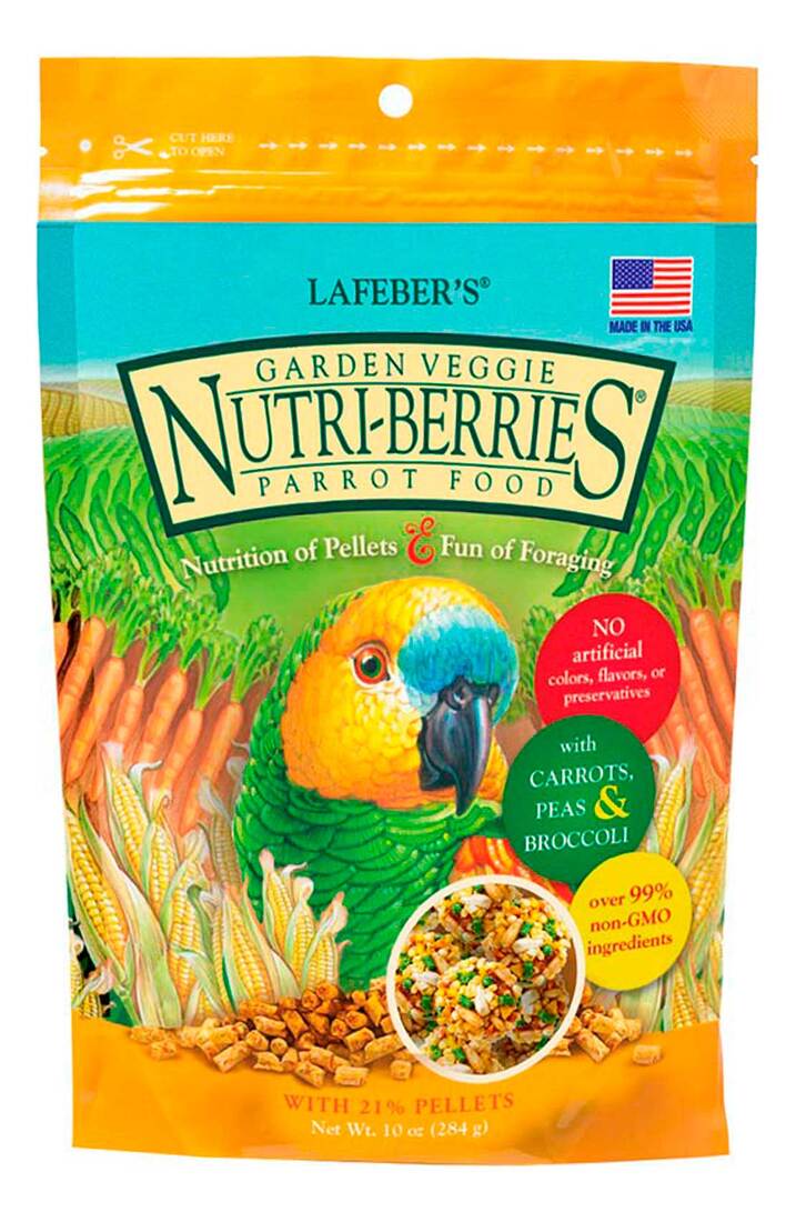 Lafeber Garden Veggie Nutri-Berries for Parrots, 10 Ounces
