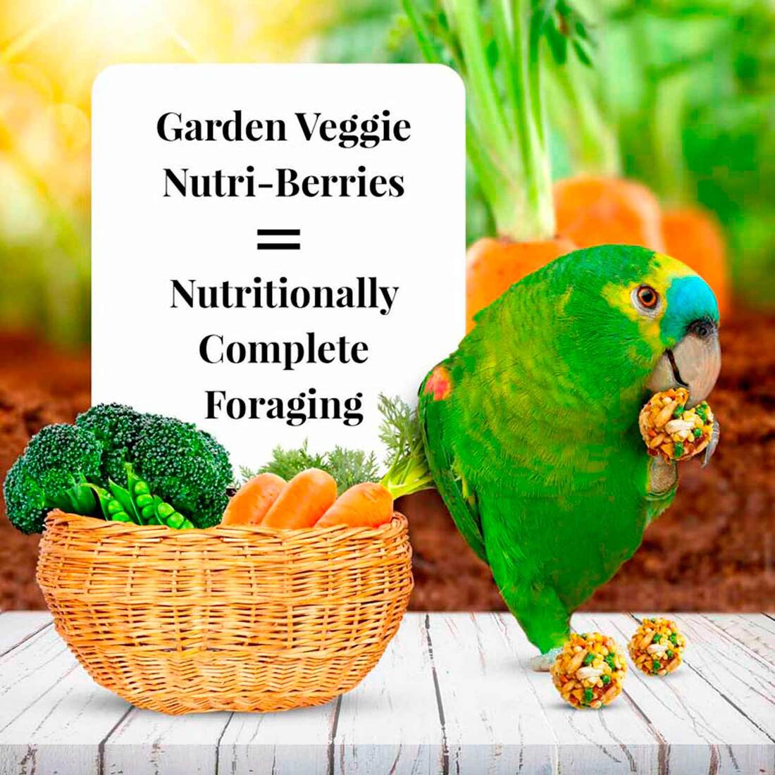 Lafeber Garden Veggie Nutri-Berries for Parrots, 10 Ounces