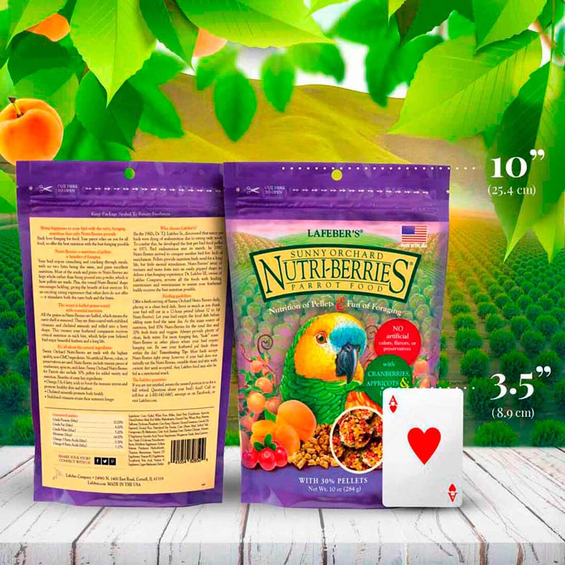 Lafeber Sunny Orchard Nutri-Berries for Parrots, 10 Ounces