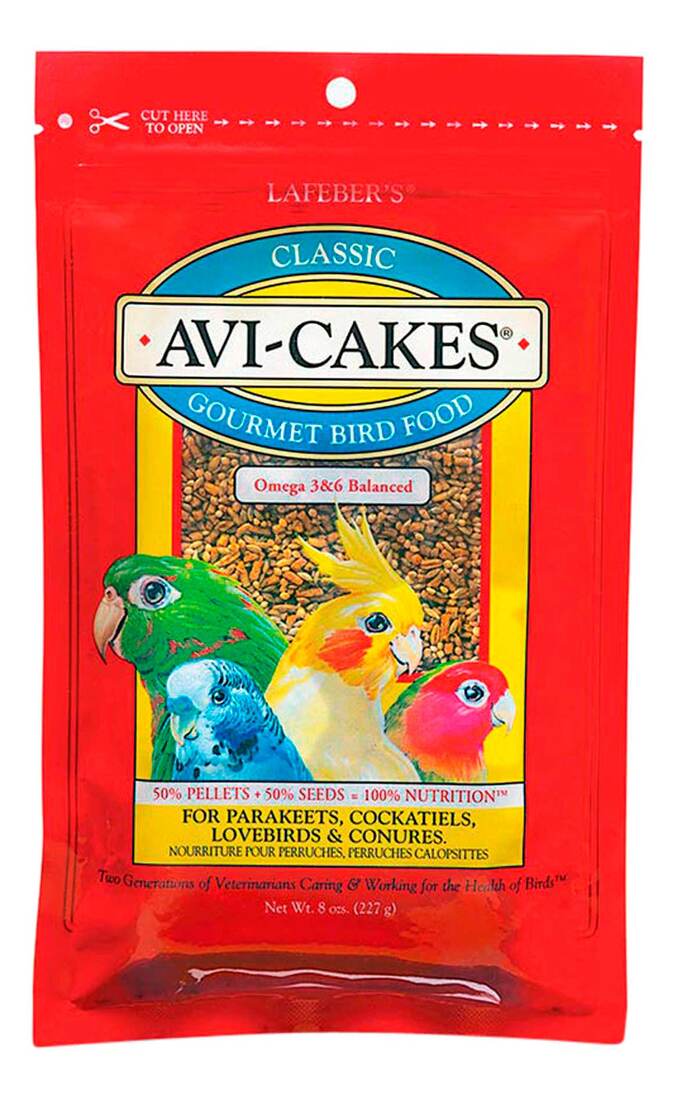 Lafeber Classic Avi-Cakes for Parakeets, Cockatiels & Conures, 8 Ounces