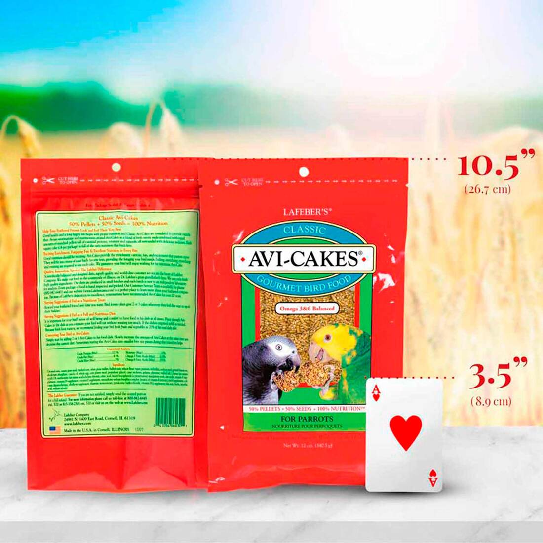 Lafeber Parrot Avi-Cakes for Parrots, 12 Ounces
